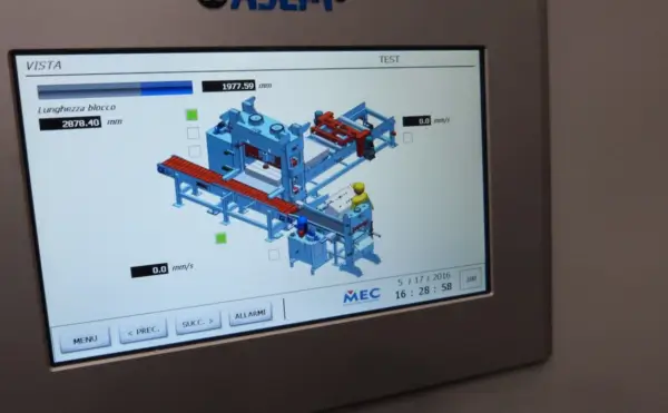 MEC PSA diagram on a screen